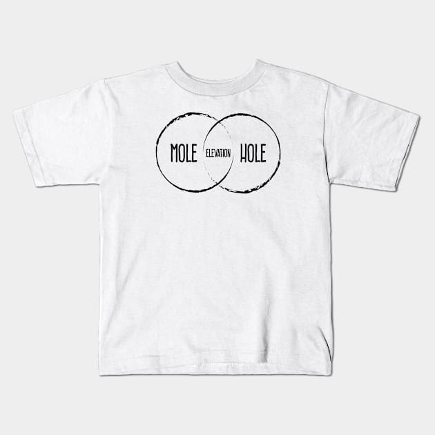 Elevation Venn Diagram Kids T-Shirt by Rad Love